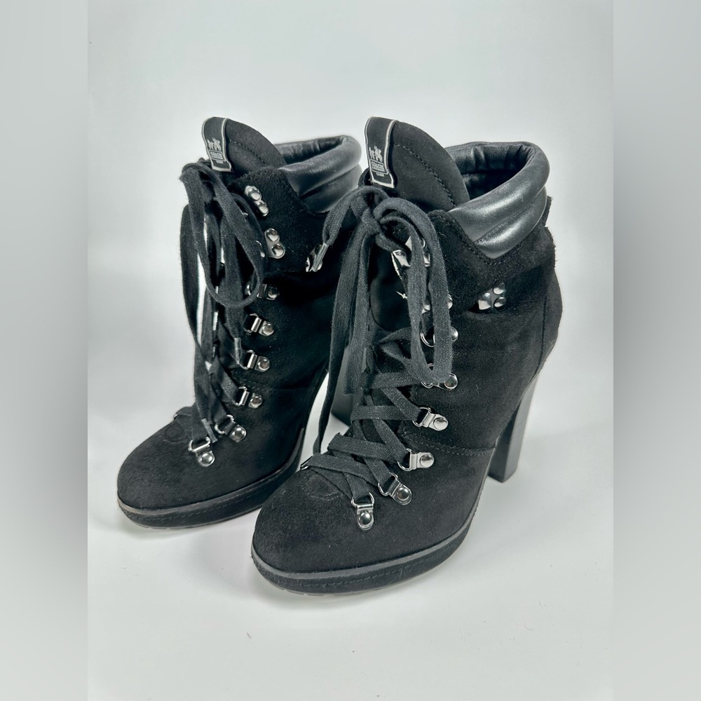 Coach Carol Black Suede Bootie